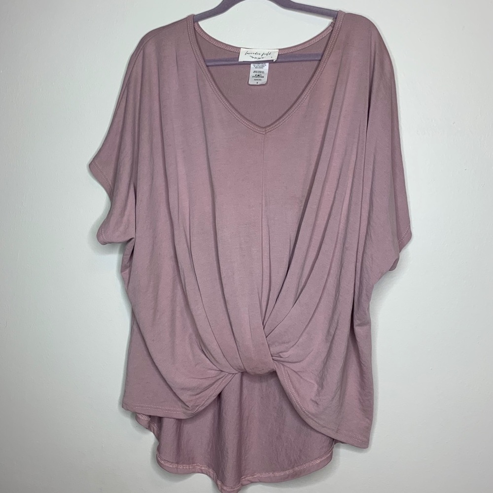 SHORT SLEEVE BLOUSE TOP
